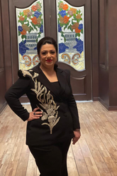 Embroidered Blazer Set